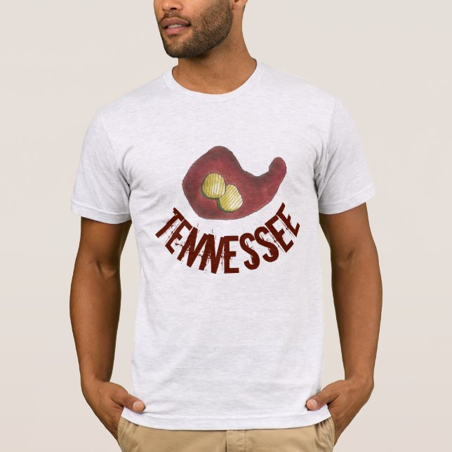 Camiseta Frango quente Nashville com picles TENNESSEE Comid (Frente)