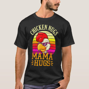 Camiseta Frango Retro Nugs E Abraços Da Mamãe  Dia Das Mães