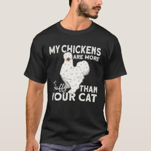 Camiseta Frango Silkie Mais Fluffy Do Que O Seu Poulet Cat