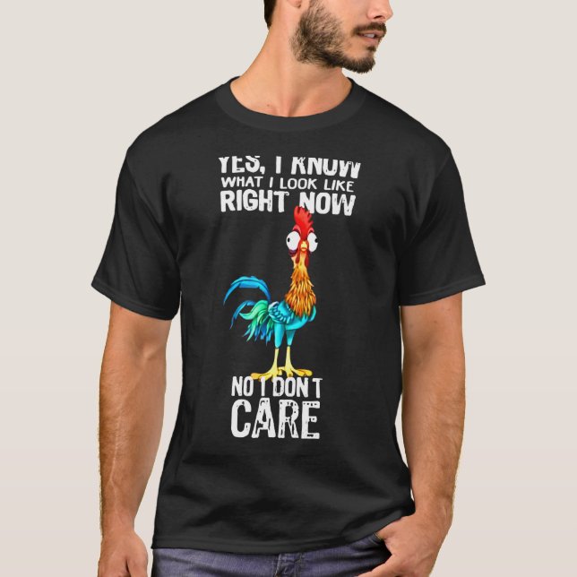 Camiseta Frango Sim Sei O Que Olho Agora - Não Eu Sei (Frente)