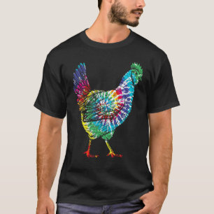 Camiseta Frango Tie Dye Vintage Hippie
