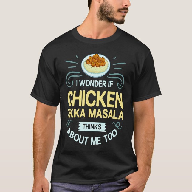 Camiseta Frango Tikka Masala Comida Indiana (Frente)