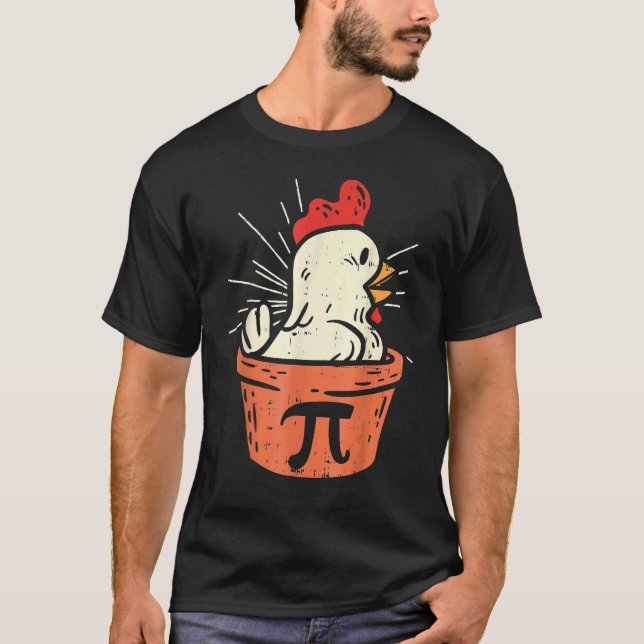 Camiseta Frango Torta Pi  Dia Torta Matemática  Presente Ge (Frente)