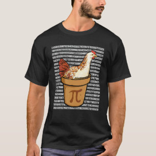 Camiseta Frango Torta Pi Professor de Matemática Feliz Dia