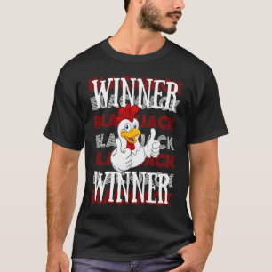 Camiseta Frango Vencedor 21 Cassino Lucky Jogo Blackjack