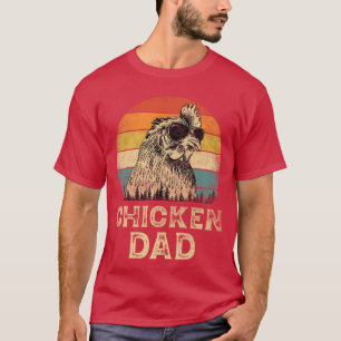 Camiseta Frango Vintage Pai Amantes de Frango Papai Pais D
