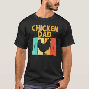 Camiseta Frango Vintage Para Homens Pai Avô Criador de Fran