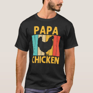 Camiseta Frango Vintage Para Pai Homens Avô Criador de Fran