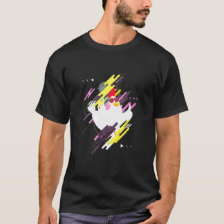 Camiseta Frango Voador Usando Óculos de Sol