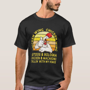 Camiseta Frango Wing Chicken Wing Hotdog E Bolonha Engraçad
