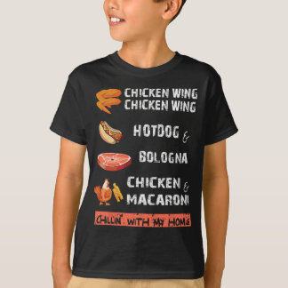 Camiseta Frango Wing Galinha Wing Hot & Bologna Song Lyric