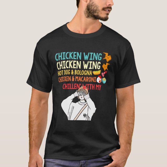 Camiseta Frango Wing Galinha Wing Hotdog Bologna Chicken M (Frente)