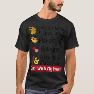 Camiseta Frango Wing Galinha Wing Hotdog Canção de Bolonha