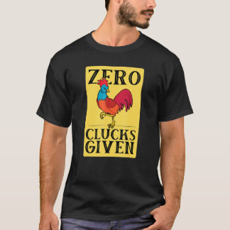 Camiseta Frango Zero Cacarejos Dado Gráfico Vintage