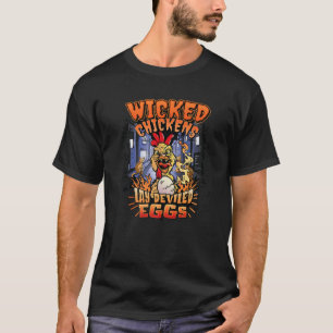 Camiseta Frangos Despertados Lay Ovos Descobertos Engraçado