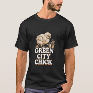 Camiseta Frangos em Jardins Urbanos, Telhados e Eco Vida