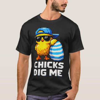 Camiseta Frangos Engraçados Me Dão Easter Crianças Meninos