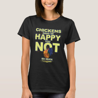 Camiseta Frangos Me Faz Feliz Você Não Tanto Frango Lo