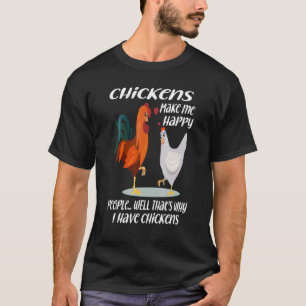 Camiseta Frangos Me Fazem Feliz Pessoas Bem Por Isso Eu Te