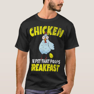 Camiseta Frangos O Animal de Estimação Que Faz Cocô no Café
