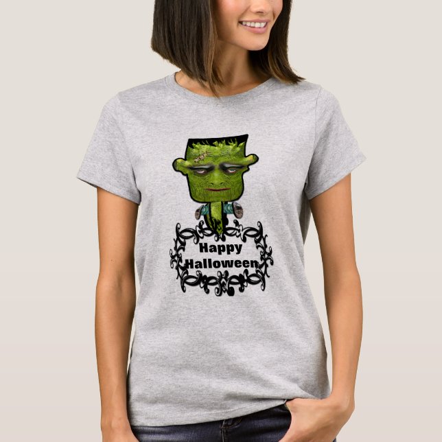 Camiseta Frank Fright Halloween Night (Frente)