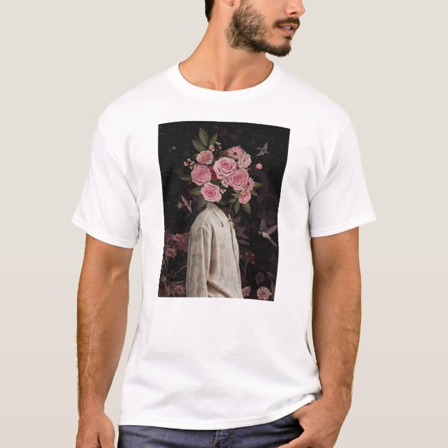 Camiseta Frank Moth floral Art (Frente)