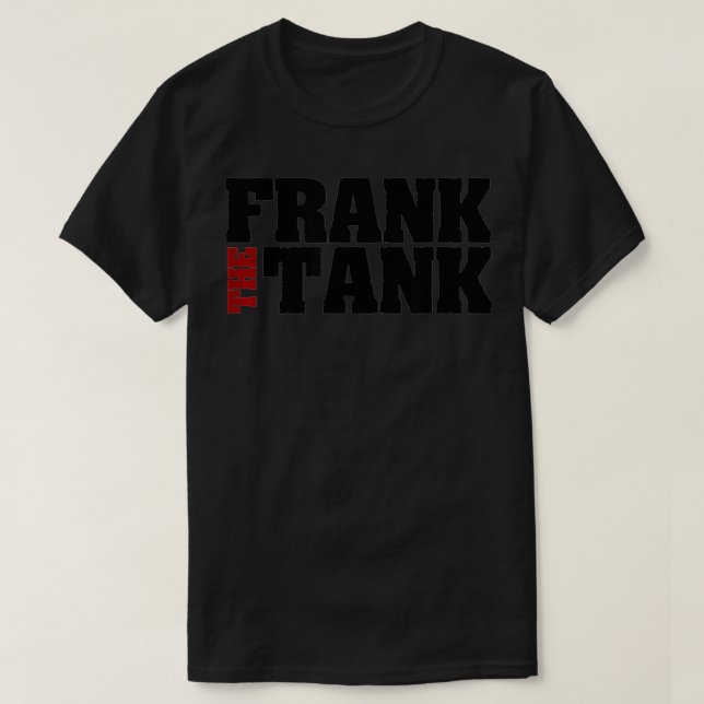 Camiseta Frank, o Design do Tanque para um Frank que é um T (Frente do Design)