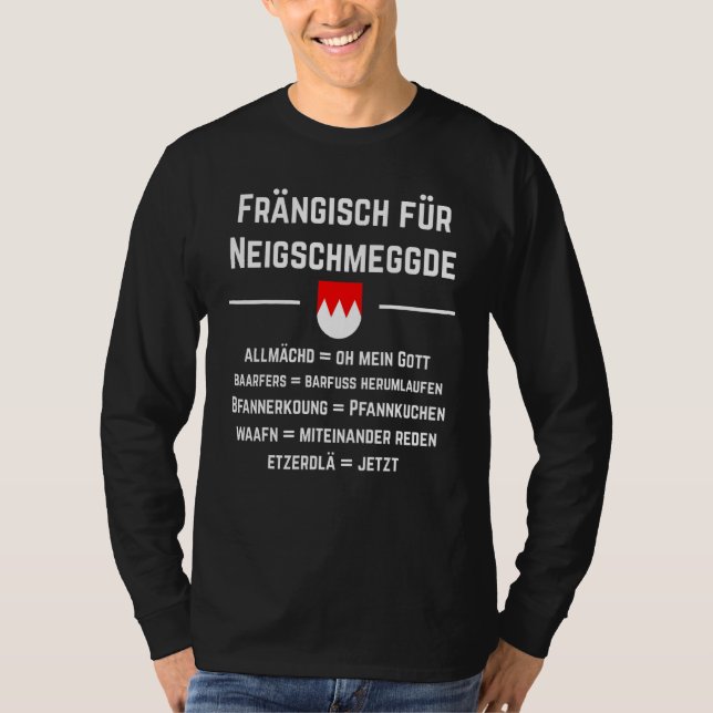 Camiseta Franken Franke Fränkisch Bavarian (Frente)