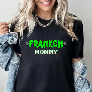 Camiseta Franken Mamãe Frankenstein Halloween