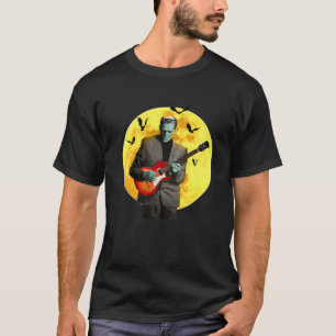 Camiseta Frankenguitar Frankenstein Joga Violão Elétrico H