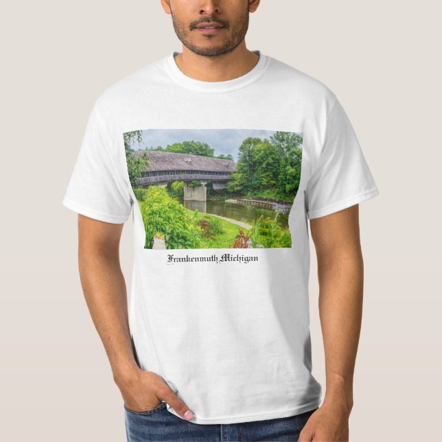 Camiseta Frankenmuths Covered Bridge T Shirt (Frente)