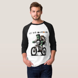Camiseta Frankenstein Andando para o Halloween