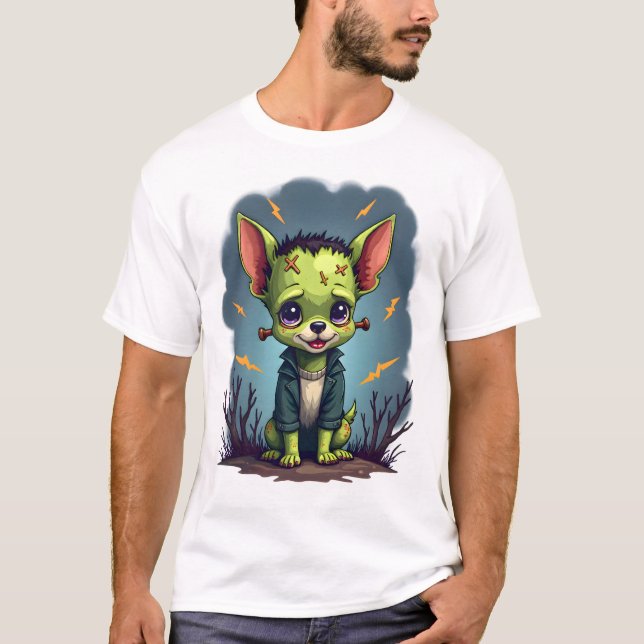 Camiseta Frankenstein Chihuahua Shock (Frente)