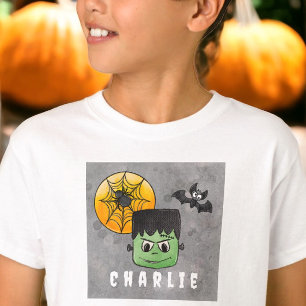 Camiseta Frankenstein Customizado Lua Cheia Halloween
