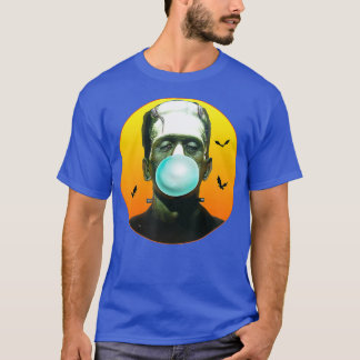 Camiseta Frankenstein Monster Explosão Bolhas Engraçado