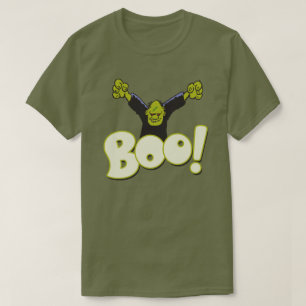 Camiseta Frankenstein Monster Halloween BOO Tipo Verde