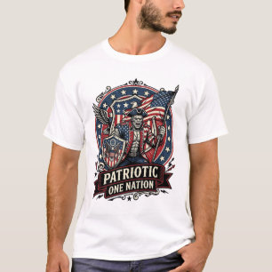 Camiseta Frankenstein Patriótico Fera da Liberdade Horror M