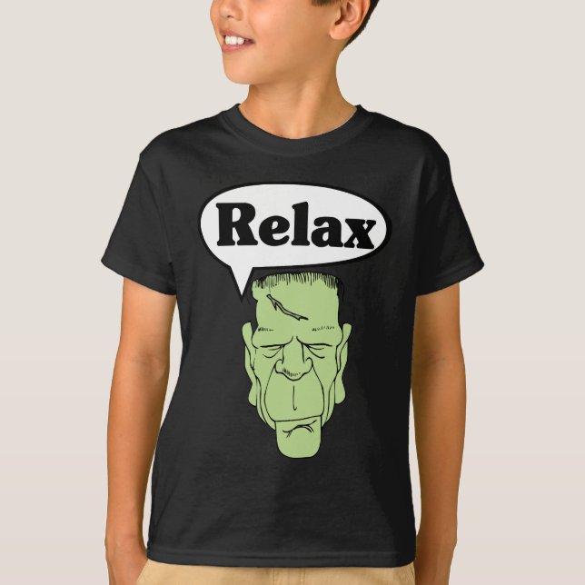 Camiseta Frankenstein relaxa o t-shirt (Frente)