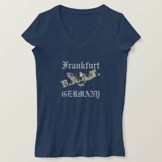 Camiseta FRANKFURT, ALEMANHA, BRAT, TEE, EAGLE, T-Shirt AZU