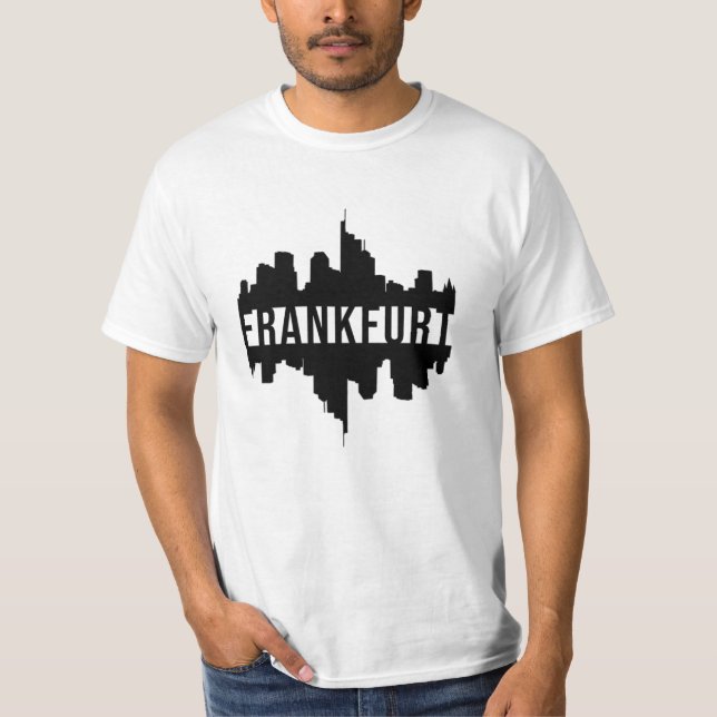 Camiseta Frankfurt, Cidade da Alemanha, Cityscape Legal Fun (Frente)