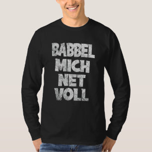 Camiseta Frankfurt Hessen Babbel Mich Dialeto de Cheio Líqu