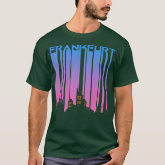 Camiseta Frankfurt vintage retro Cidade Silhouette Geschenk