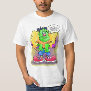 Camiseta Frankie com citações engraçadas dos desenhos