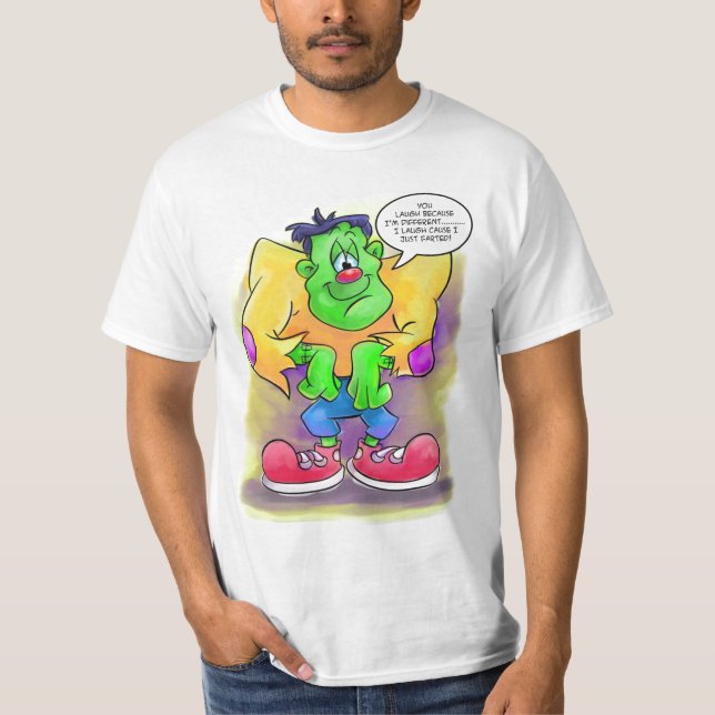 Camiseta Frankie com citações engraçadas dos desenhos (Frente)