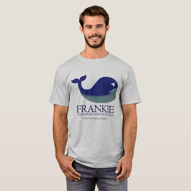 Camiseta Frankie, o Tee da Baleia de 4 Polegadas (Frente Completa)