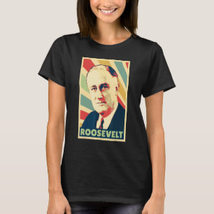 Camiseta Franklin D Roosevelt Vintage Colors