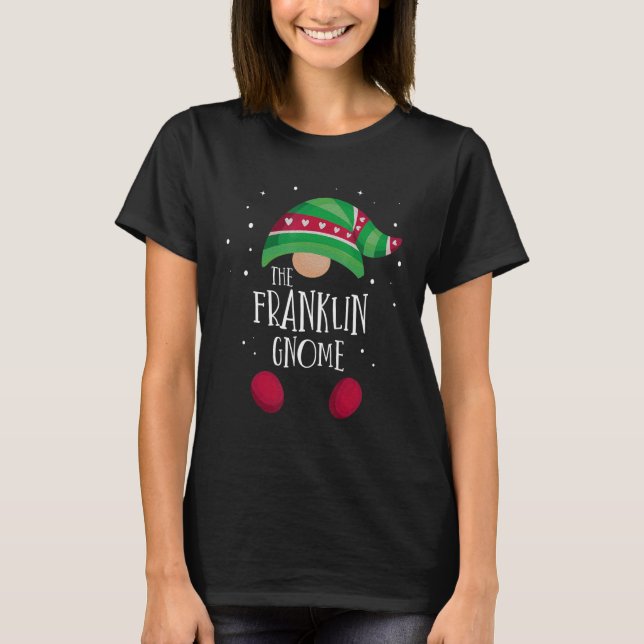 Camiseta Franklin Gnome Family Matching Christmas Pajamas (Frente)