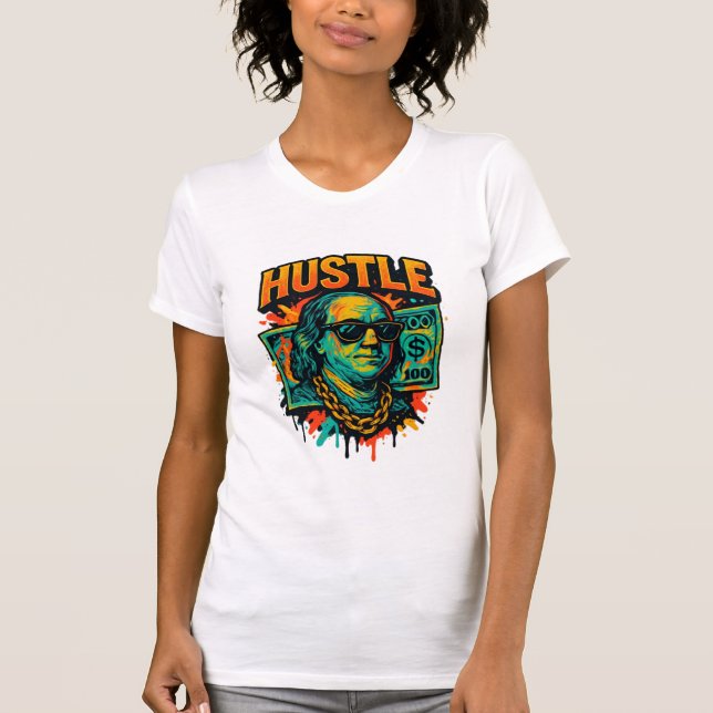 Camiseta Franklin Hustle: Tee da Lenda Urbana (Frente)