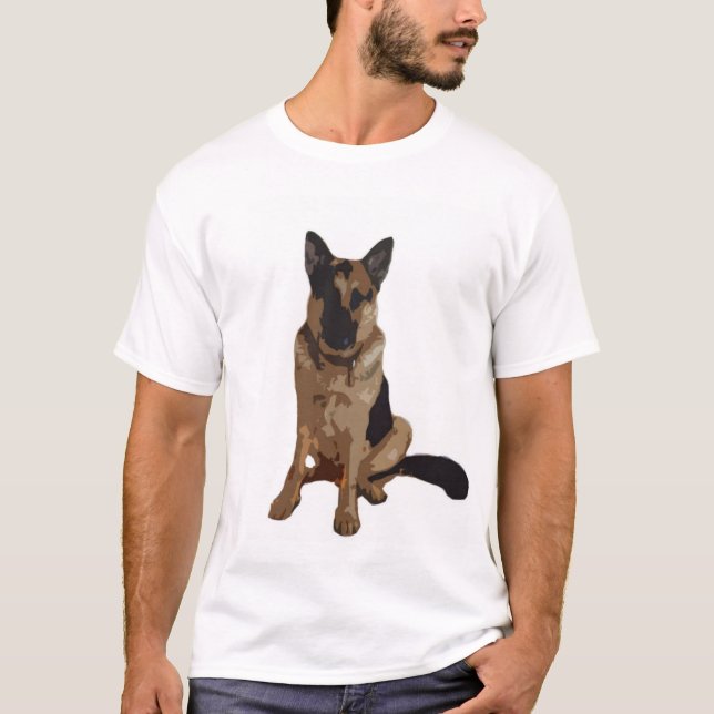 Camiseta franklin o german shepherd (Frente)