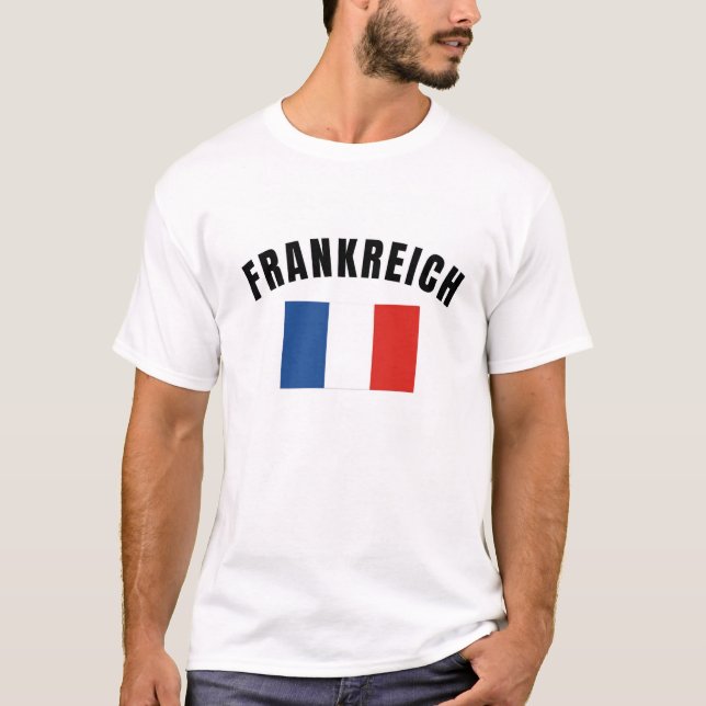Camiseta Frankreich Flag Soccer Football Team T-Shirt (Frente)